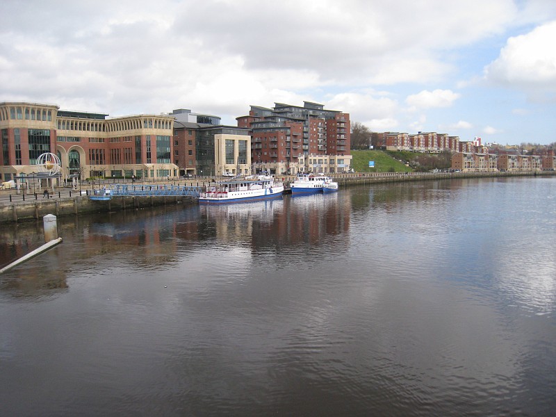 2011 UK England Newcastle  0385.jpg - A visit to Newcastle in the UK, April 2011. The first day was getting there, seeing downtown, shopping, "The Keep", the Grand Hotel, and the coast.
